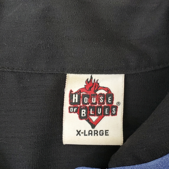 House of Blues Anaheim button front shirt Size Large - Picture 3 of 10